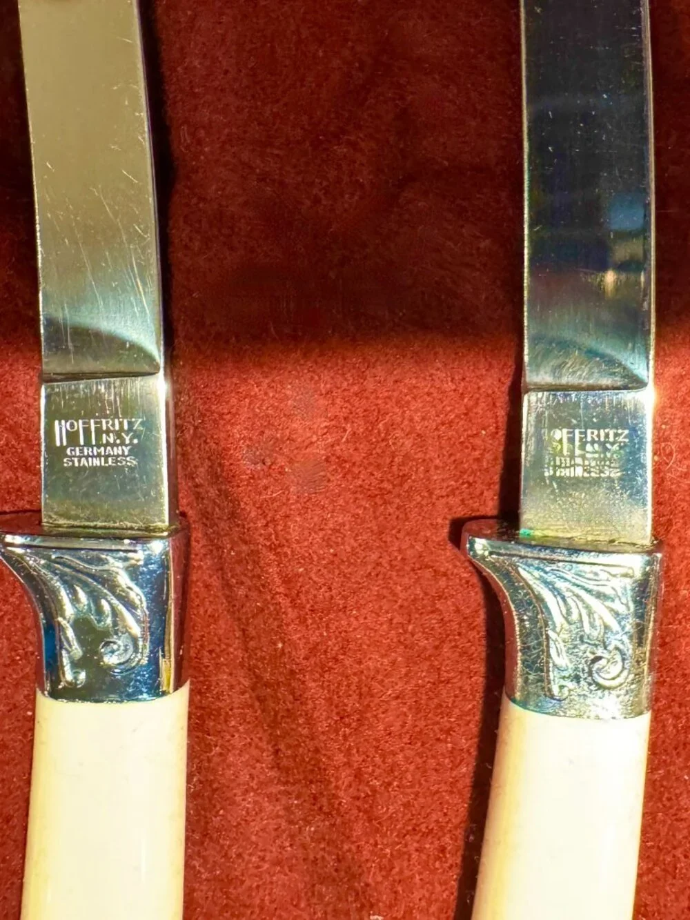 Hoffritz Cutlery Set of 6, Premium Vintage Stainless Steel German Steak Knives - Picture 6 of 7
